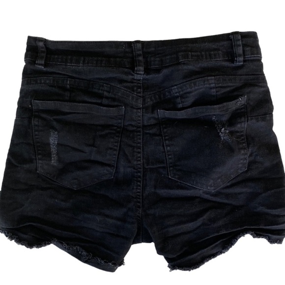 JOLIE & Joy Black Denim Shorts Juniors Size 11 - Picture 2 of 7